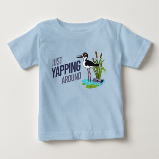 Grappig alleen maar om zwart-hals Stilt heen te ti (Voorkant)