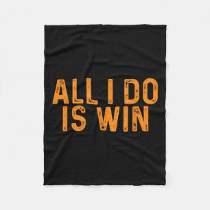Grappig alles wat ik doe is winnen _ Motivatie Ins Fleece Deken