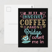 Grappig als het gaat om koffie en een brug briefkaart (Voorkant / Achterkant)