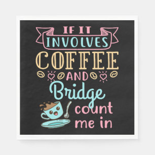 Grappig als het gaat om koffie en een brug servet