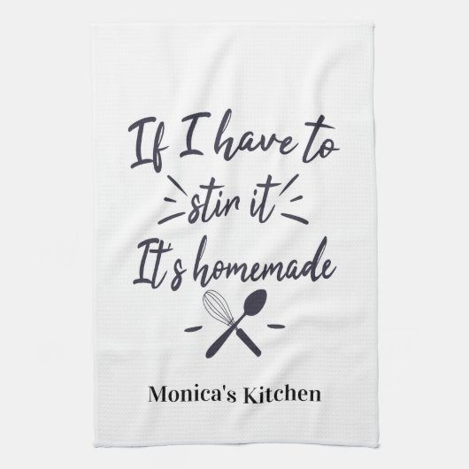 grappig als ik het moet roeren, het is zelfgemaakt theedoek (Verticaal)