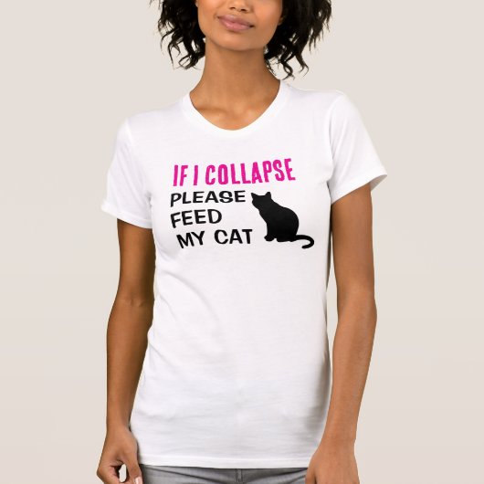 Grappig als ik instorten kat moeder kat minnaar t-shirt (Voorkant)