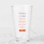 Grappig als u geen Vrienden Drink de Aangepaste Bi Glas (Achterkant)