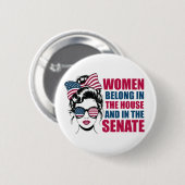 Grappig Amerikaans feministisch citaat Ronde Button 5,7 Cm (Voorkant /achterkant)
