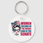 Grappig Amerikaans feministisch citaat Sleutelhanger (Voorkant)