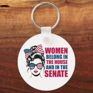 Grappig Amerikaans feministisch citaat Sleutelhanger