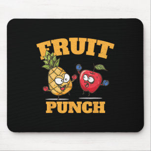 Grappig ananas appel boksen sap tropisch fruit muismat