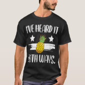 Grappig Ananas Citaat Ontwerp T-shirt (Voorkant)