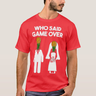 Grappig Ananas Swinger Cadeau Bruiloft Bruid Bruid T-shirt