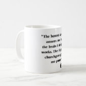 Grappig anti-religie citaat koffiemok (Voorkant links)