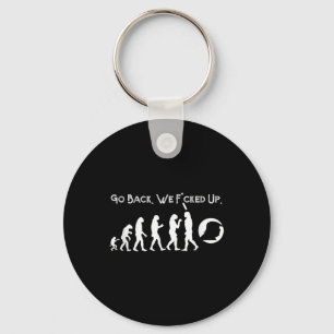 Grappig anti Trump - ga terug! Trump Evolution T-s Sleutelhanger