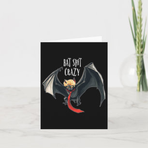 Grappig Anti-Trump Halloween Bat Crazy Kaart