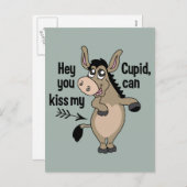 Grappig Anti-Valentijn Ezel briefkaart (Voorkant / Achterkant)