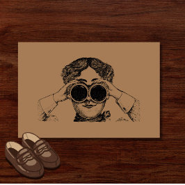 Grappig antisociaal tegenstander die je ziet deurmat