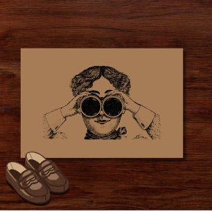 Grappig antisociaal tegenstander die je ziet deurmat