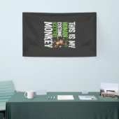Grappig Apenkostuum Halloween Vector Spandoek (Beurs)