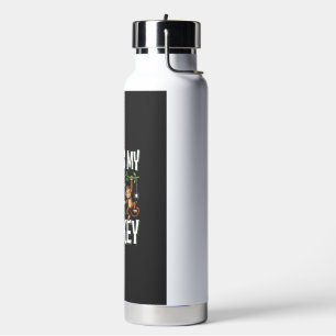 Grappig Apenkostuum Halloween Vector Waterfles