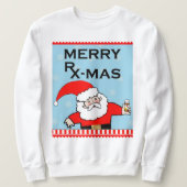 Grappig apotheker kerst sweatshirt (Design voorkant)