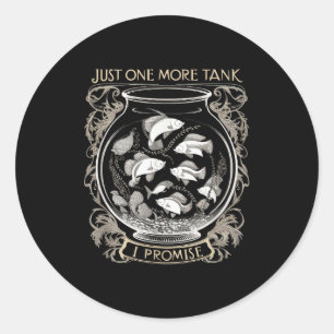 Grappig Aquarium Fiank Visserij Aquarist Ronde Sticker