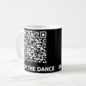 Grappig Art Trump Dancing Interactive Code Koffiemok (Voorkant links)
