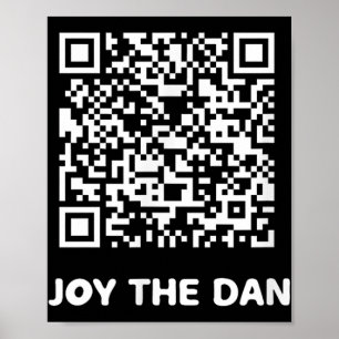 Grappig Art Trump Dancing Interactive Code Poster