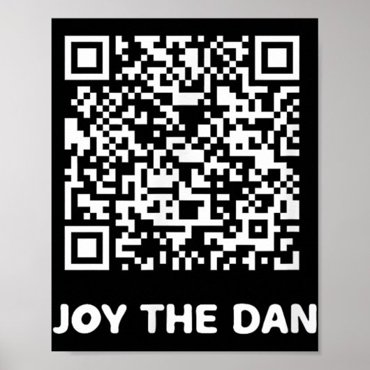 Grappig Art Trump Dancing Interactive Code Poster (Voorkant)