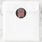 Grappig Art Trump Dans Code Ronde Sticker (Tas)