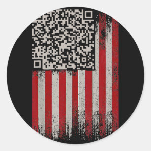 Grappig Art Trump Dans Code Ronde Sticker
