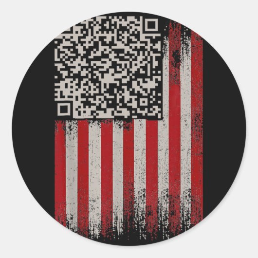 Grappig Art Trump Dans Code Ronde Sticker (Voorkant)