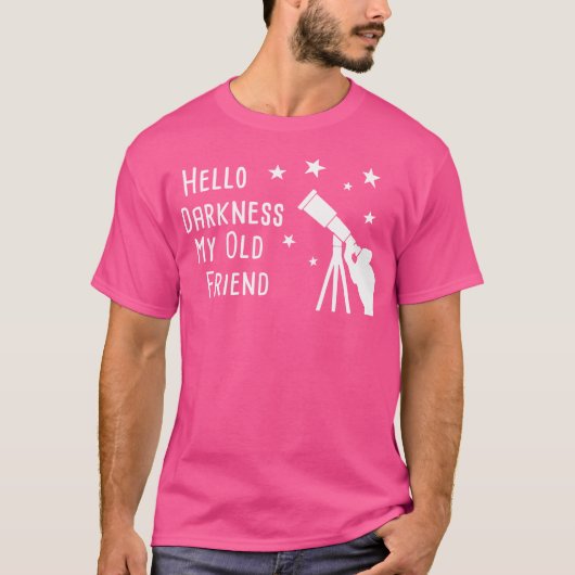 Grappig Astronomie Shirt Hallo (Voorkant)