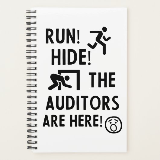 Grappig Auditor Notitieboek Planner Accountant Gif (Voorkant)