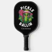 Grappig augurk woord kunst naam toevoegen pickleball paddle (Voorkant)