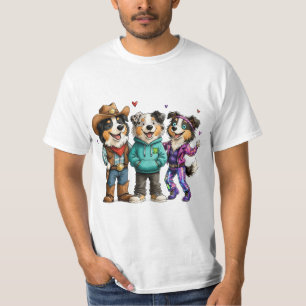 Grappig Aussie-hond-shirt Cute Trio T-shirt