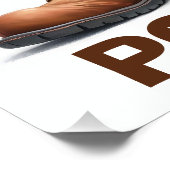 Grappig australisch kookaburra neutraal aards toil perfect poster (Hoek)