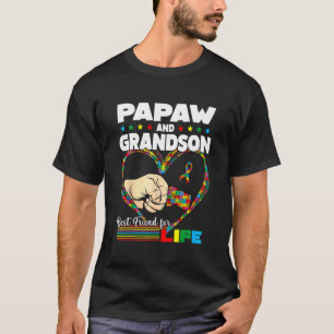 Grappig Autism Awareness Papaw Kleinzoon Beste Vri T-shirt