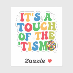 Grappig Autisme Het Is Een Beetje 'Tism Groovy Cad Sticker