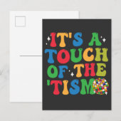 Grappig Autisme Het Is Een Beetje 'Tism Groovy Cad Uitnodiging Briefkaart (Voorkant / Achterkant)