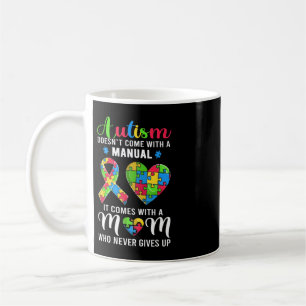 Grappig autisme mam Shirt voor vrouwen. Deze koele Koffiemok