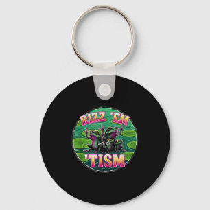 Grappig Autisme Rizz Em Met De Tism Kikker Meme Au Sleutelhanger