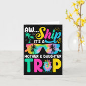 Grappig Aw Ship Het Is Een Moeder Dochter Reis Moe Kaart (Gele Bloem)