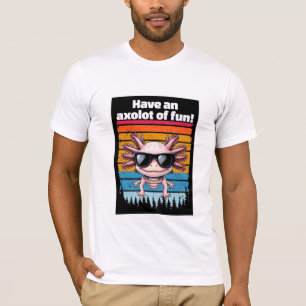Grappig "Axolot Van Fun" Axolotl Meme T-Shirt - Sm