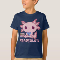 Grappig axolotl lezen boeken bibliothecaris readso
