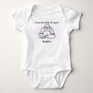 Grappig Baby Bodysuit... Boeddha." Romper