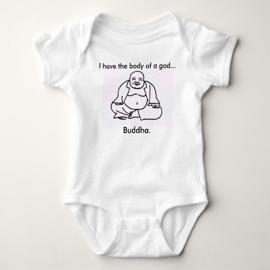 Grappig Baby Bodysuit... Boeddha." Romper (Voorkant)