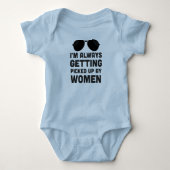 Grappig Baby Boy Bodysuit (Voorkant)