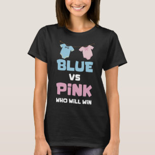 Grappig Baby onthult partijblauw of roze wie Wi T-shirt