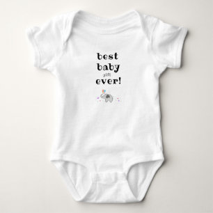 Grappig baby romper met grappige slogan, beste bab