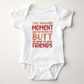Grappig Baby shower | Dat gênante moment Romper (Voorkant)