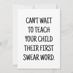 Grappig Baby shower Gefeliciteerd Kaart voor Nieuw