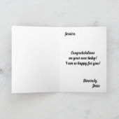 Grappig Baby shower Wenskaart Kaart (Binnen)